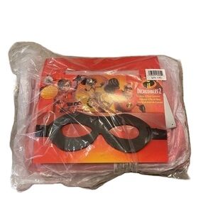 Disney Incredibles 2 Dash Costume NEW Sz 5/6 Red Halloween Land World Cruise